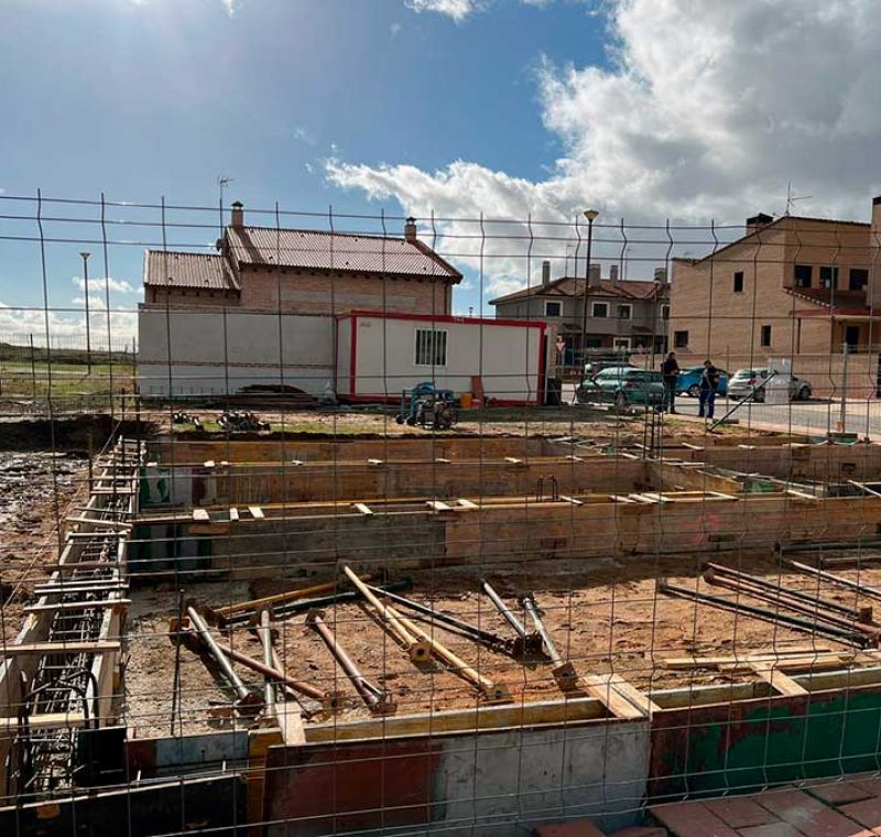 Piscina en construcción