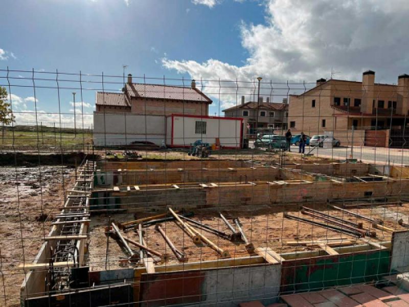 Piscina en construcción